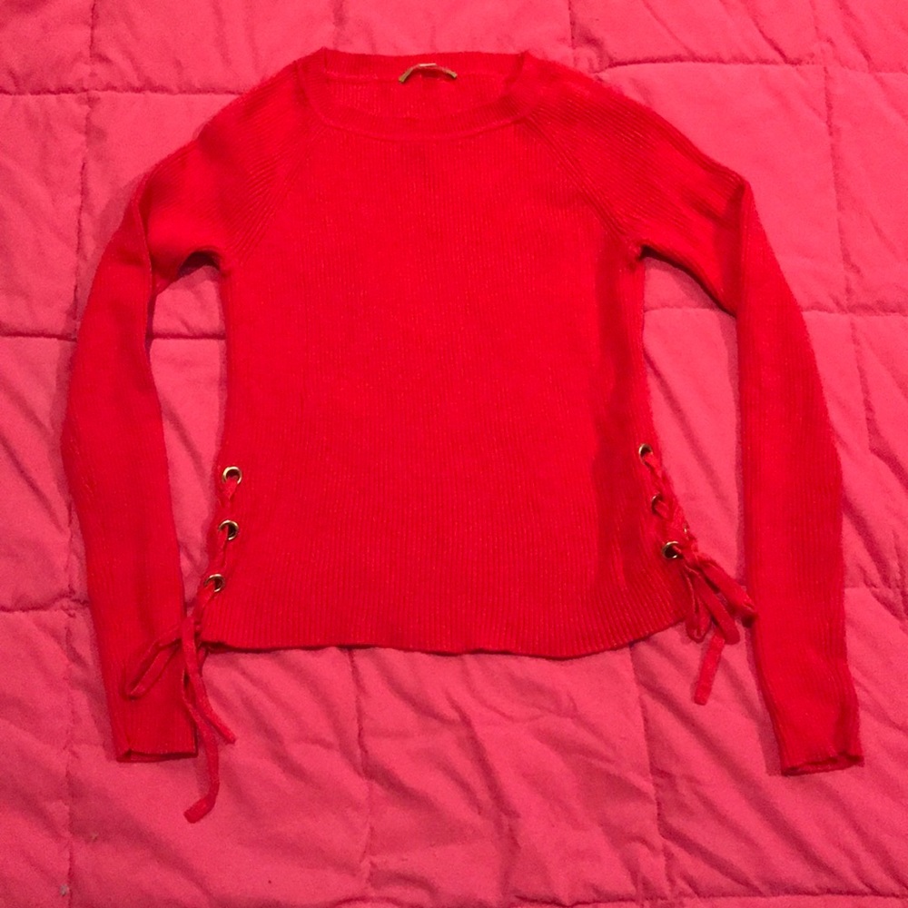 SALE! Gianni Bini Orange Sweater w/Side Grommets